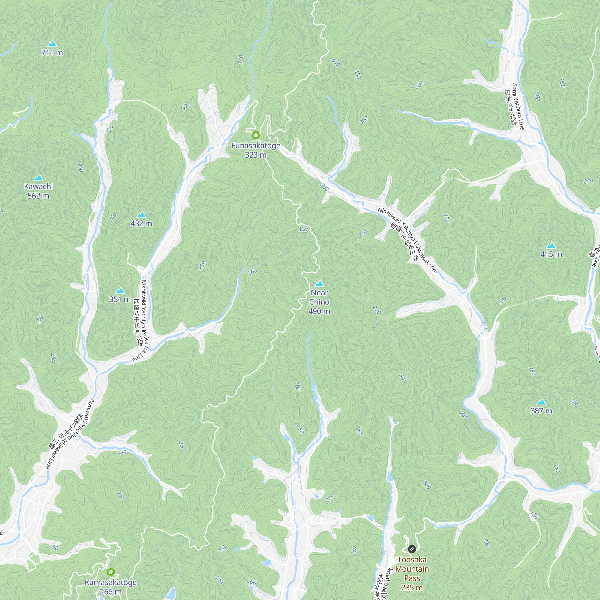 Kasagata Rindō Tembō Dai map