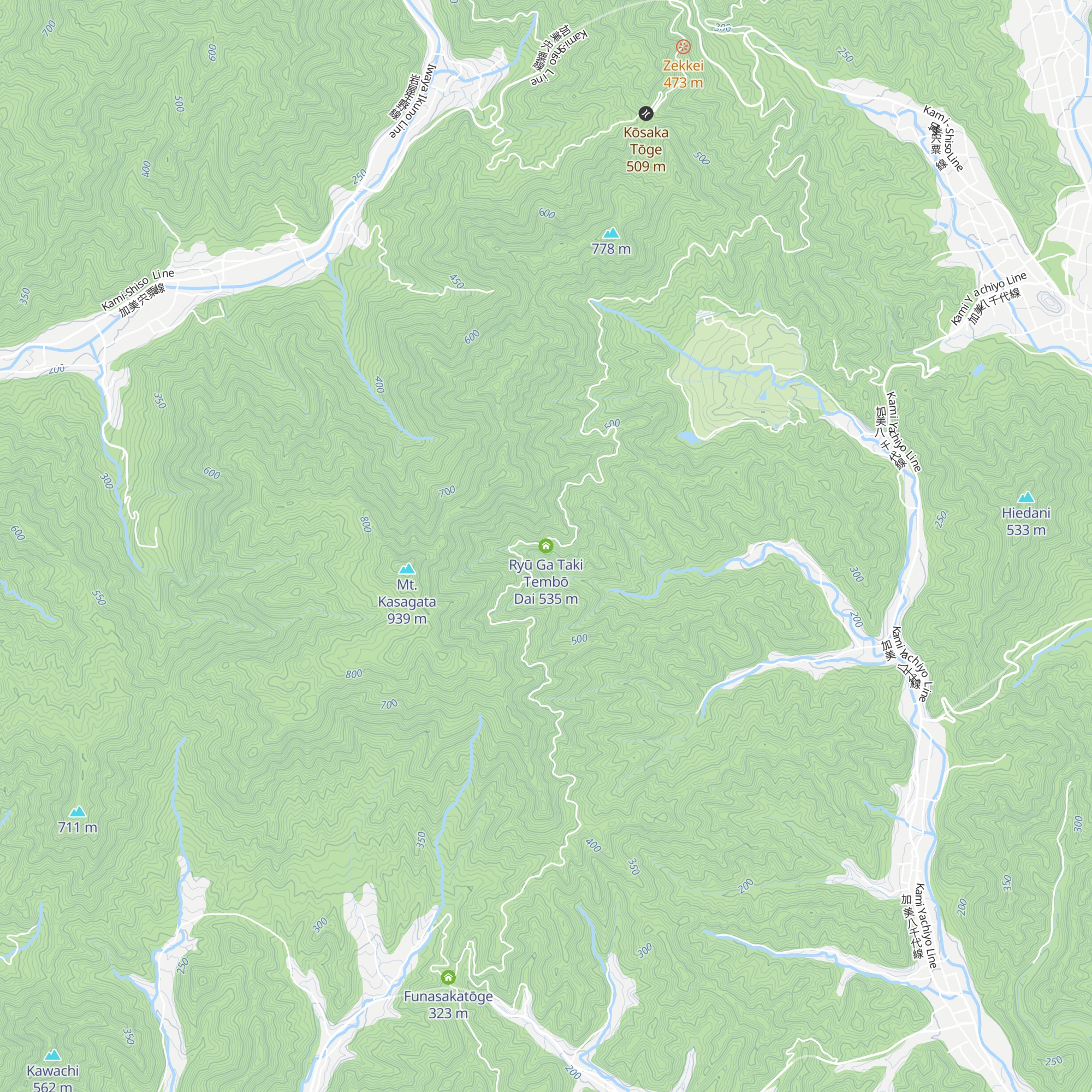 Ryū Ga Taki Tembō Dai map