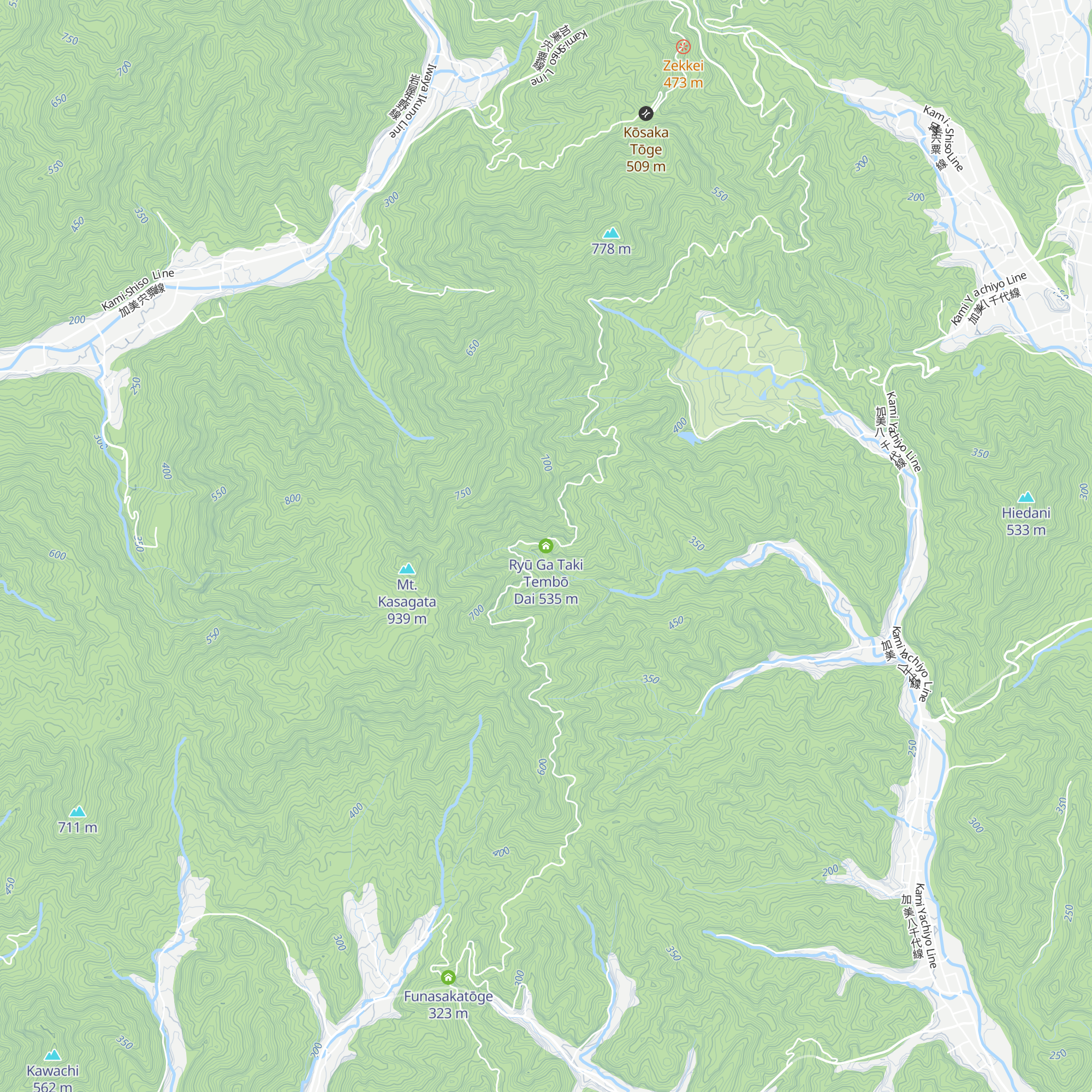 Ryū Ga Taki Tembō Dai map