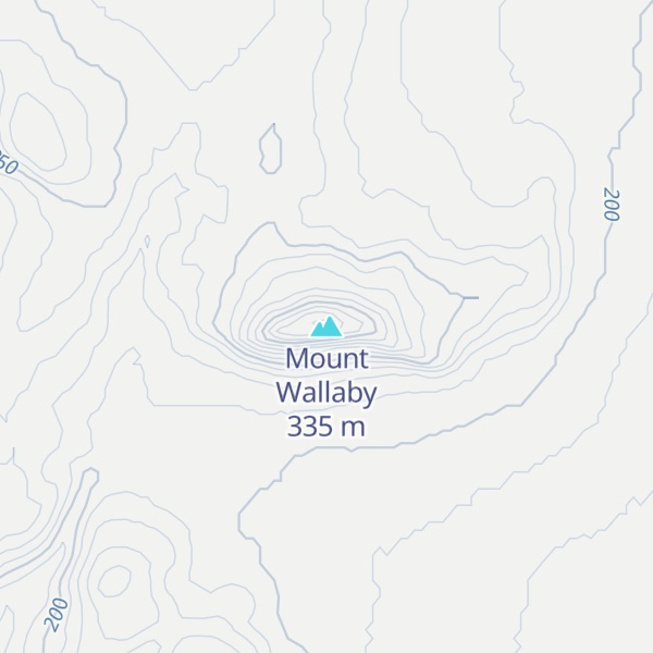 Map of Mount Wallaby