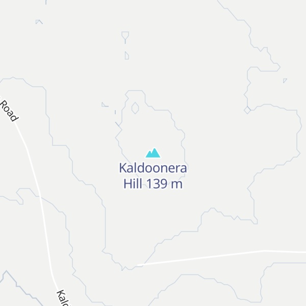 Map of Kaldoonera Hill