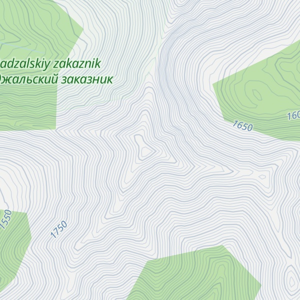 Map of Badzhalskii Hrebet