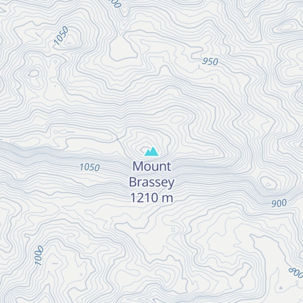 Map of Mount Brassey