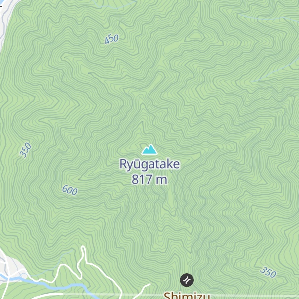Map of Ryūgatake
