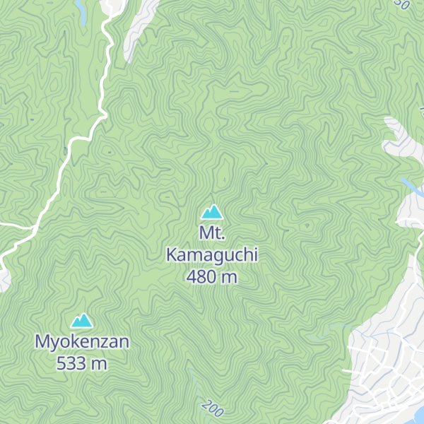 Map of Mt. Kamaguchi