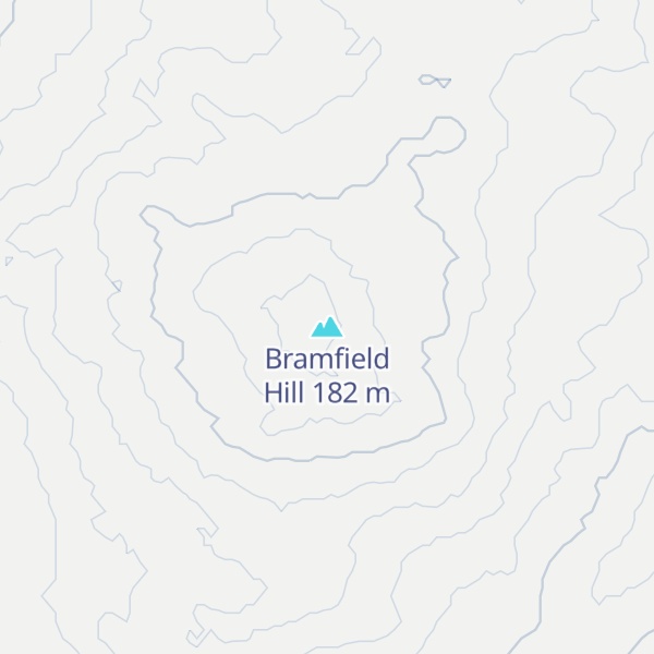 Map of Bramfield Hill