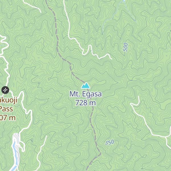 Map of Mt. Egasa