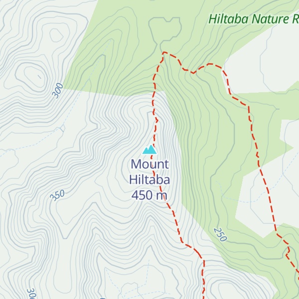 Map of Mount Hiltaba
