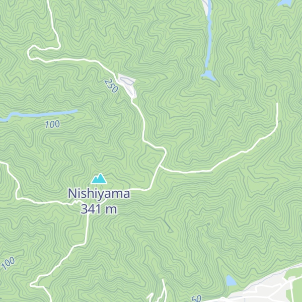Map of Mt. Nishiyama