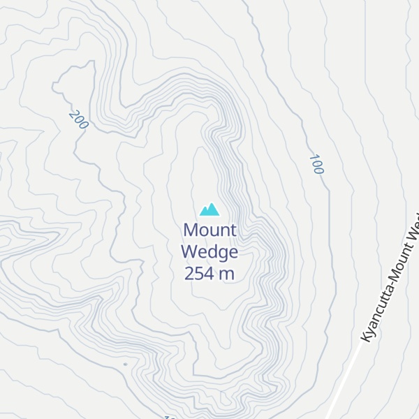 Map of Mount Wedge