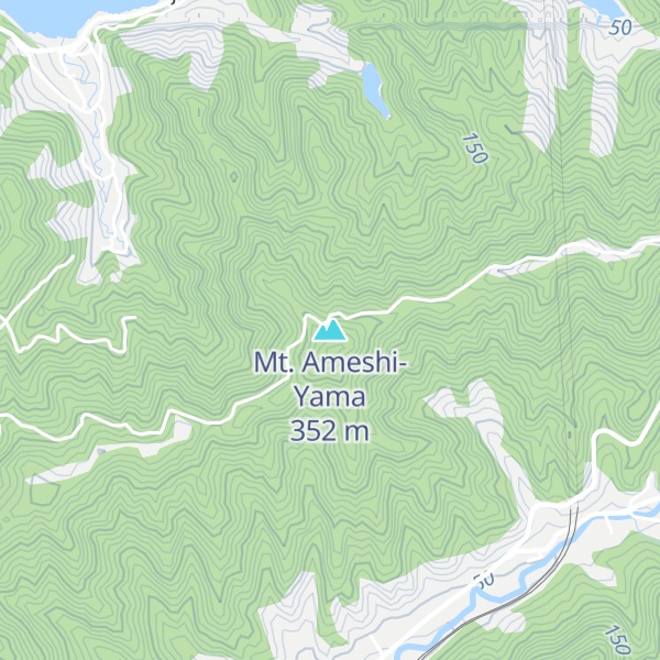 Map of Mt. Ameshi-Yama