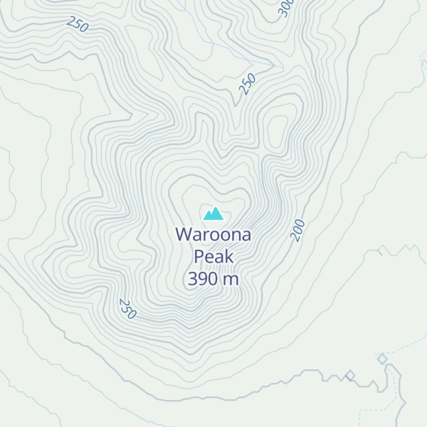 Map of Waroona Peak