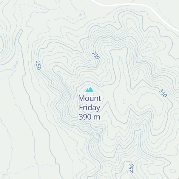 Map of Mount Friday