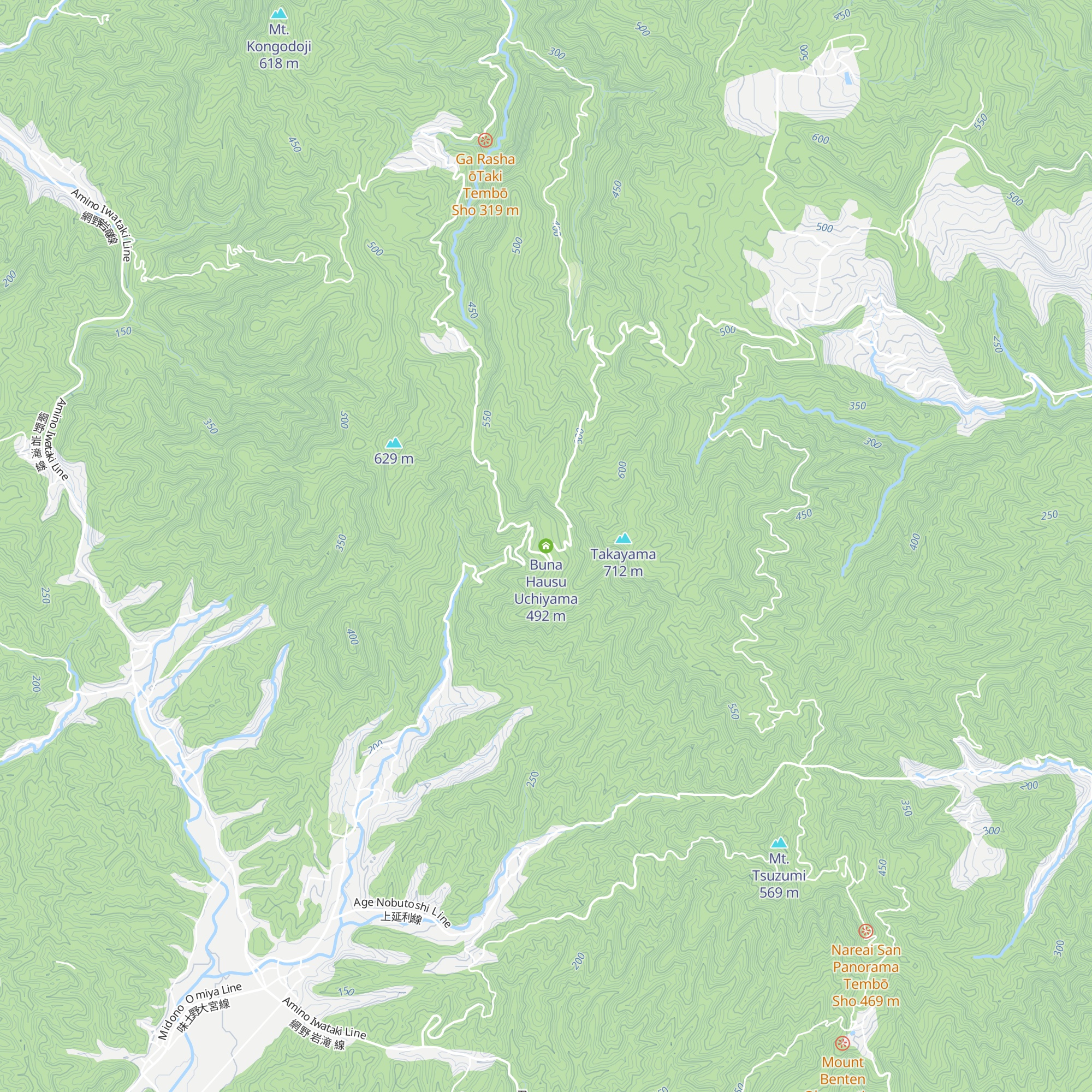 Buna Hausu Uchiyama map