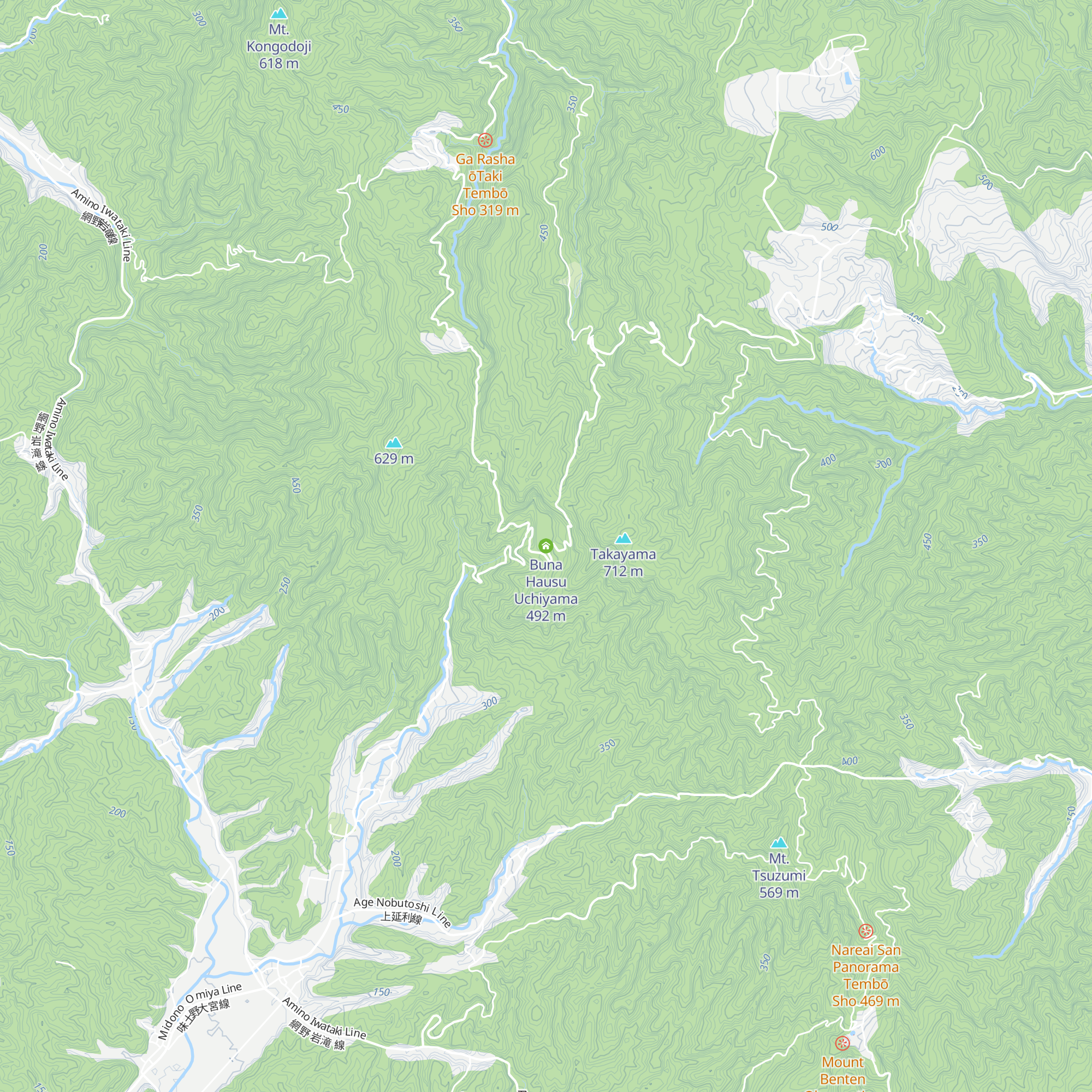 Buna Hausu Uchiyama map