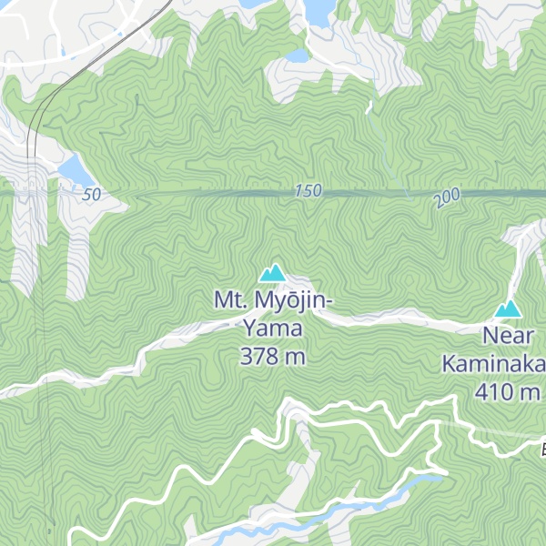 Map of Mt. Myōjin-Yama