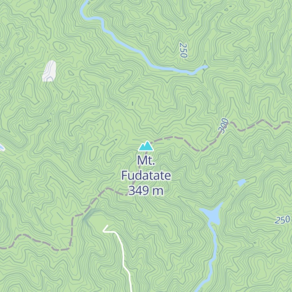 Map of Mt. Fudatate