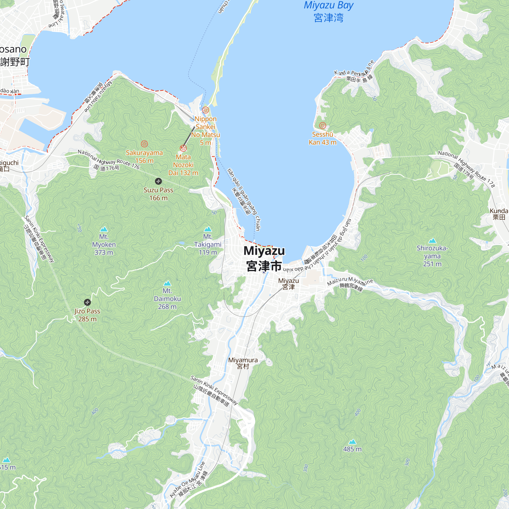 Kankō Kōryū Sentā map