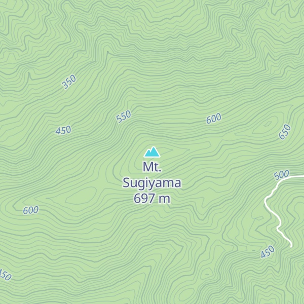 Map of Mt. Sugiyama
