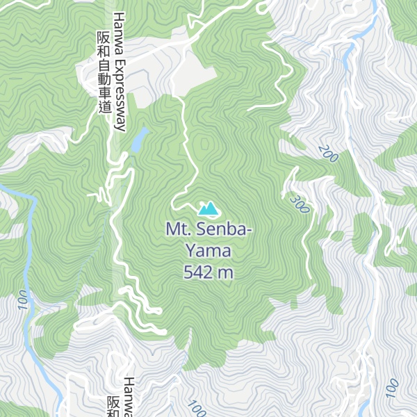 Map of Mt. Senba-Yama