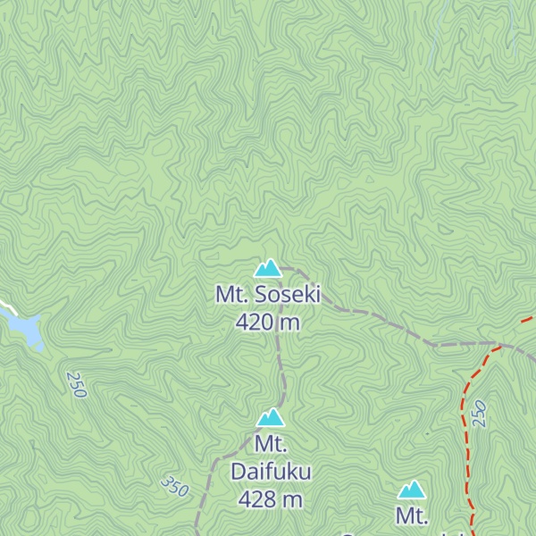 Map of Mt. Soseki