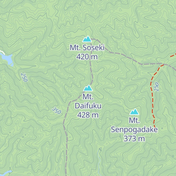Map of Mt. Daifuku