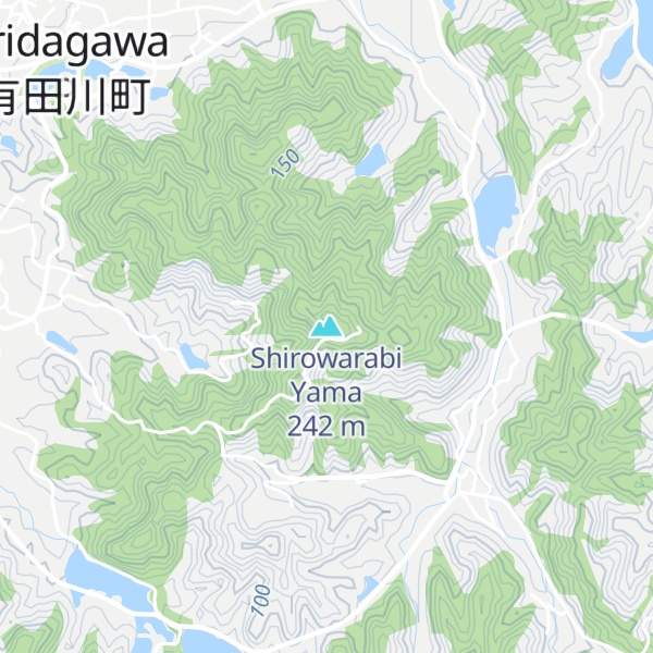 Map of Shirowarabi Yama