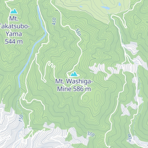 Map of Mt. Washiga-Mine