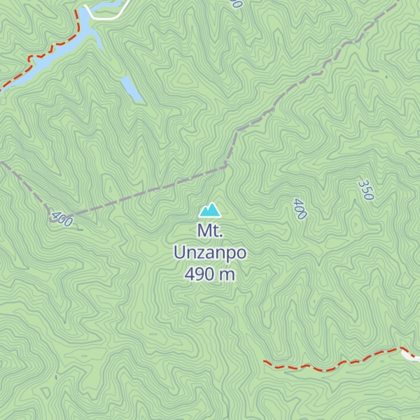 Map of Mt. Unzanpo