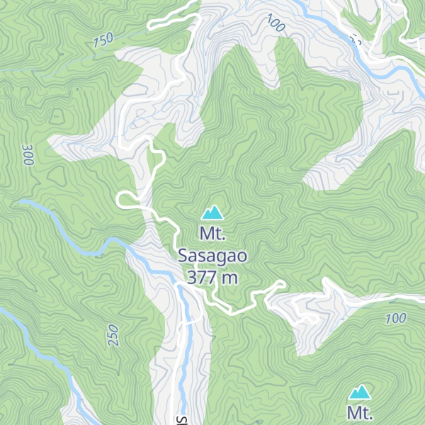 Map of Mt. Sasagao