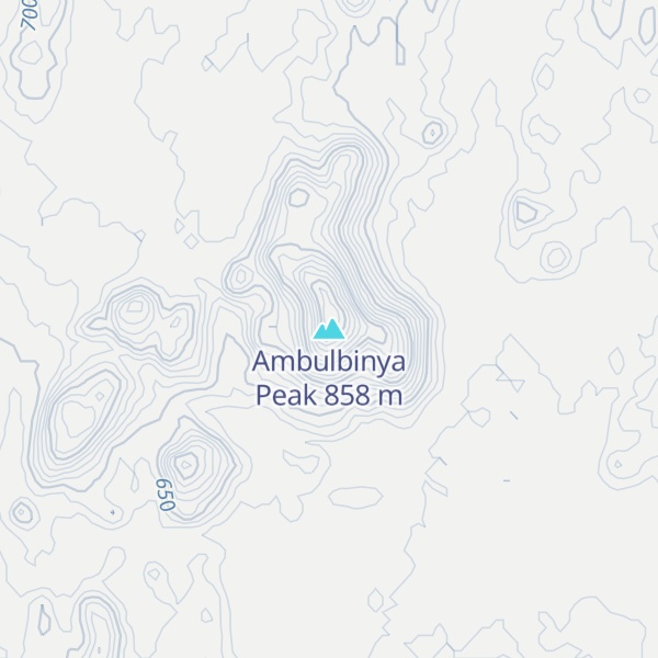 Map of Ambulbinya Peak