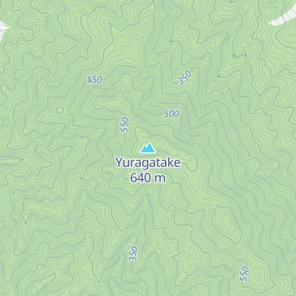 Map of Yuragatake
