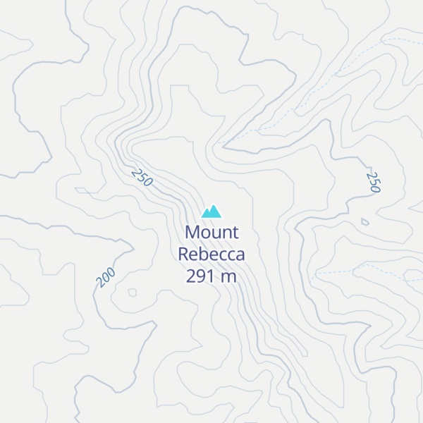 Map of Mount Rebecca