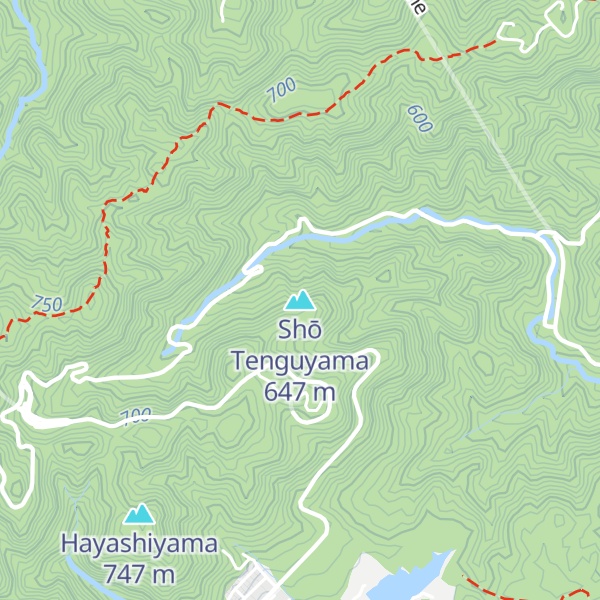 Map of Shō Tenguyama