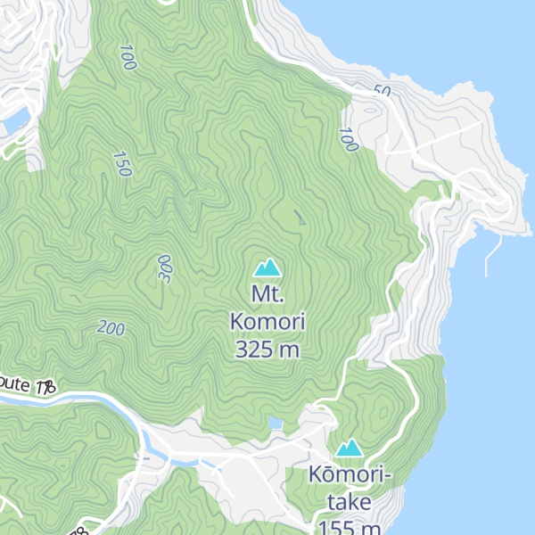 Map of Mt. Komori