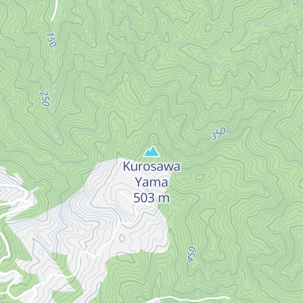 Map of Kurosawa Yama