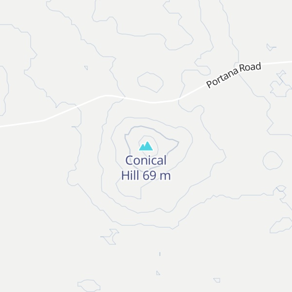Map of Conical Hill