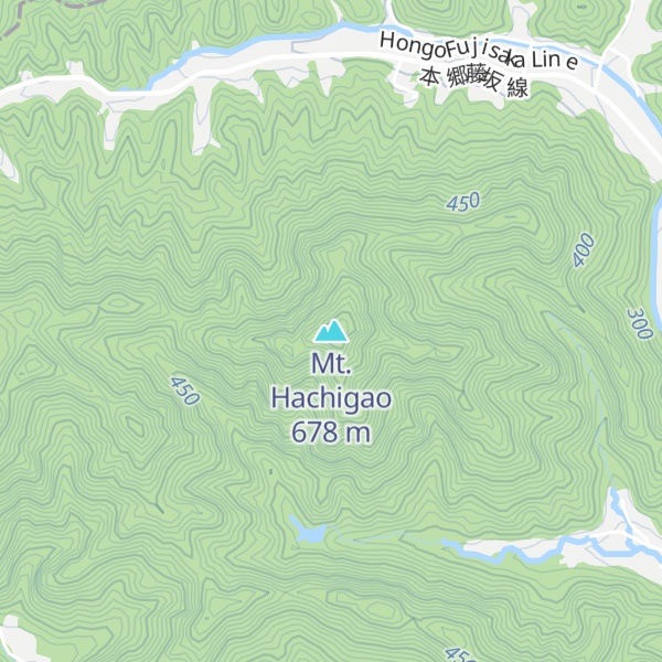 Map of Mt. Hachigao