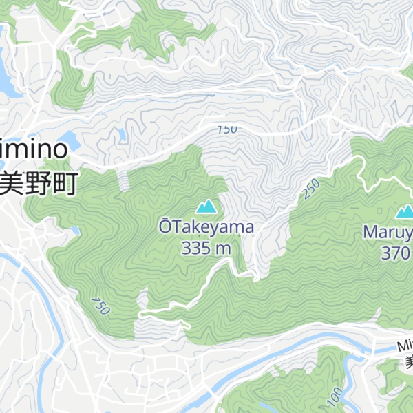 Map of ŌTakeyama