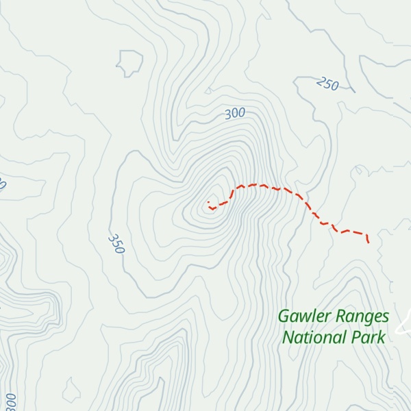 Map of Scrubby Peak