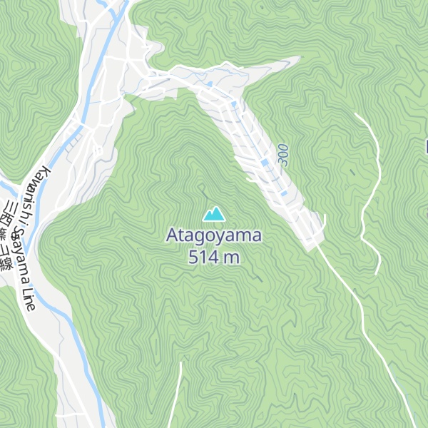 Map of Atagoyama