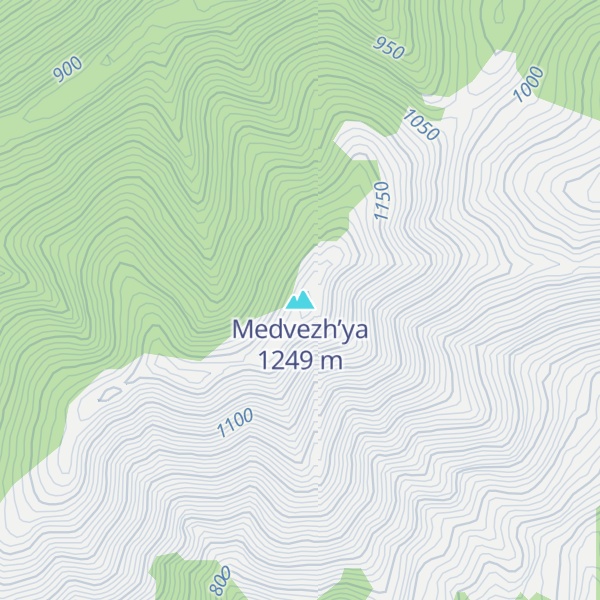 Map of Medvezh’ya