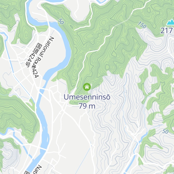 Map of Umesenninsō