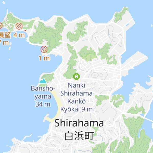 Map of Nanki Shirahama Kankō Kyōkai