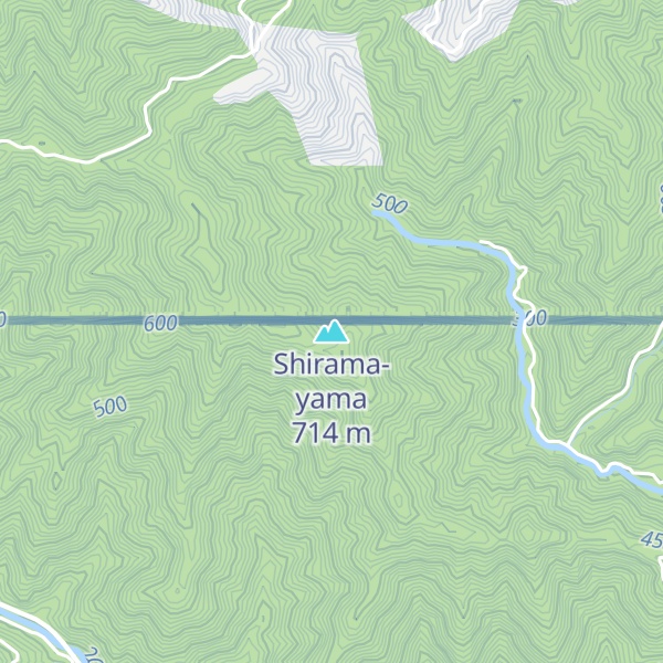 Map of Shirama-yama