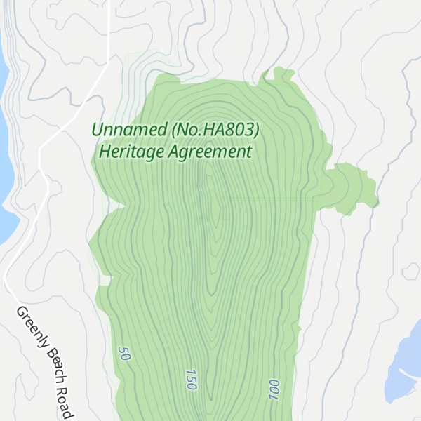 Map of Mount Greenly