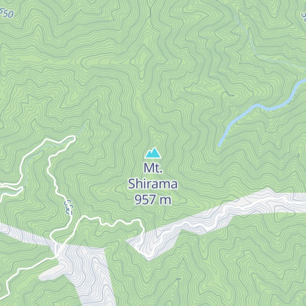 Map of Mt. Shirama