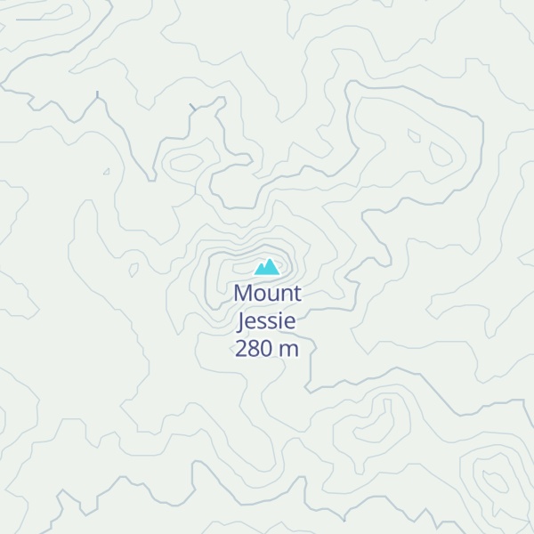 Map of Mount Jessie