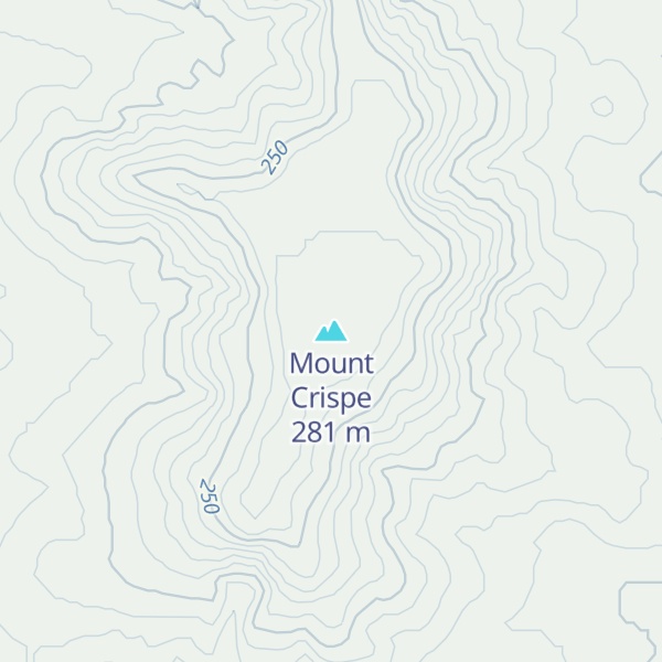 Map of Mount Crispe