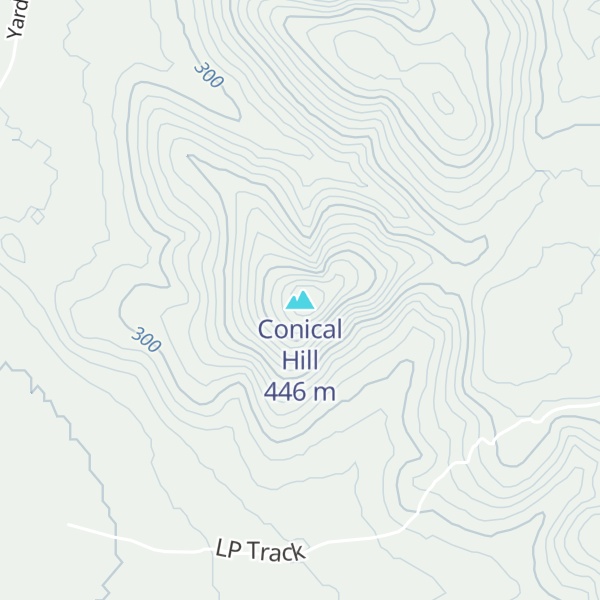 Map of Conical Hill